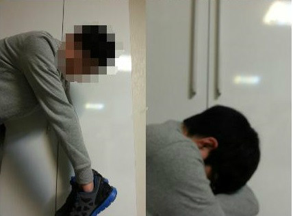 여자친구와 집앞에서 키스를 했습니다