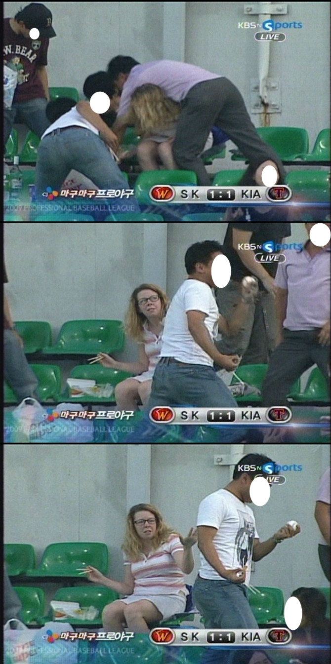 우리나라 야구장 찾은 외국인 