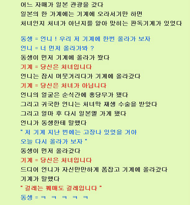 처녀 판독기 
