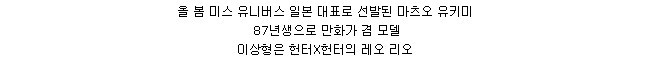  2013 미스유니버스 한중일 대표(+추가본)