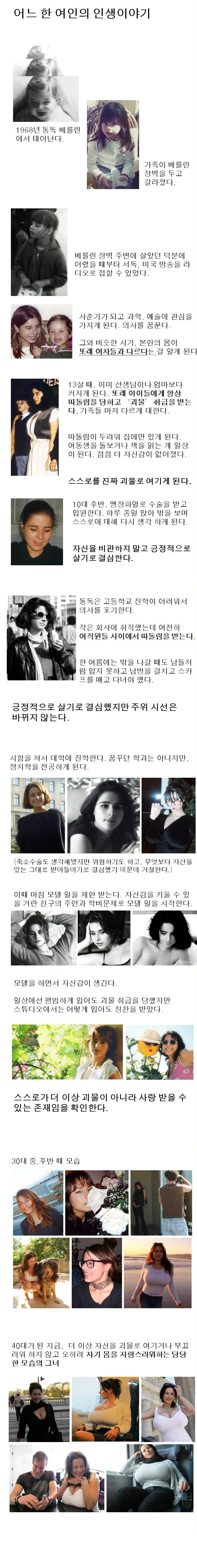 한 여자의 콤플랙스 극복 이야기.