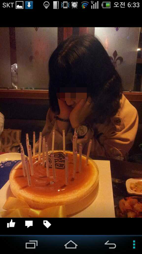 요즘 여중생들의 생일케익