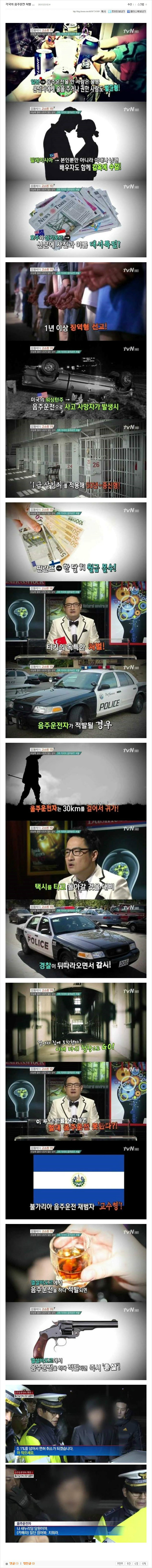 ♥ 나라별 음주운전 처벌