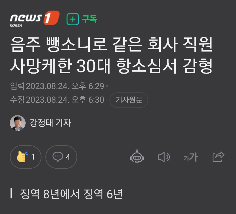 음주뺑소니 사망사건, 형이 너무 무거워