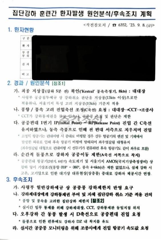 국군의날 강하훈련중 조종줄 놔라고해서 작년 10명이상 부상자 발생 2.jpg