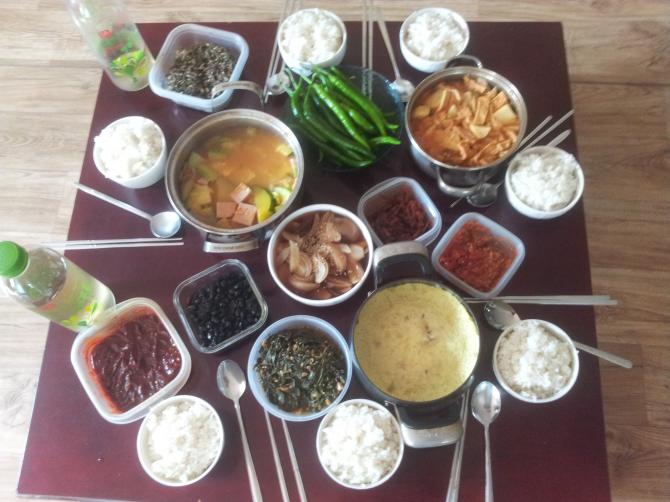 점심늦게먹네요 고구마케다가 ㅋ 시골밥상ㅋ | 보배드림 자유게시판