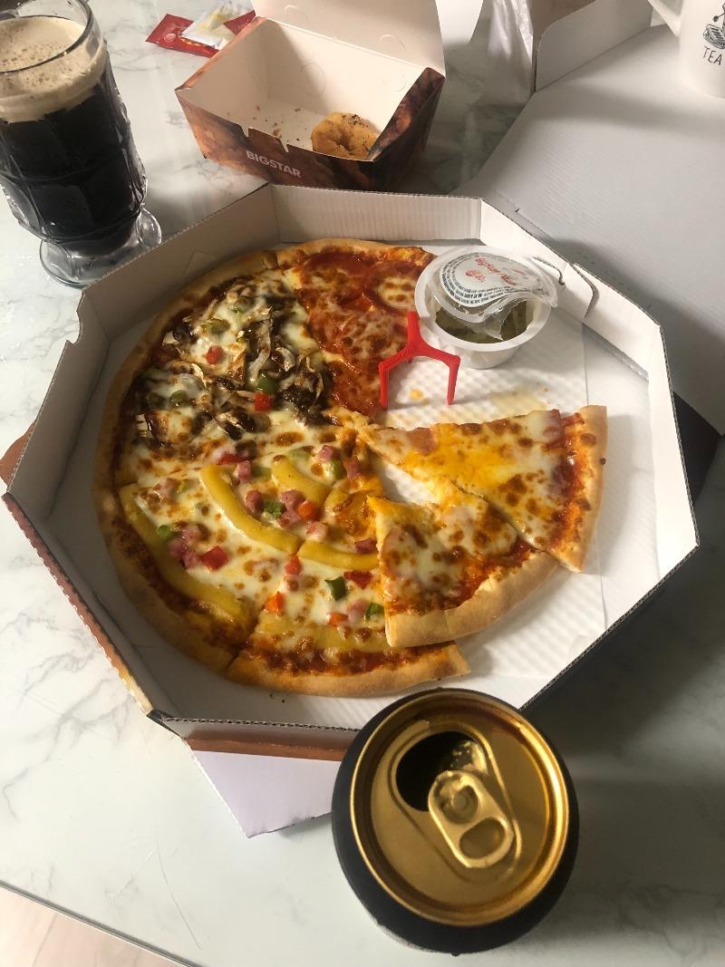 빅스타피자 사이즈로 장난질하네요 ㅋㅋㅋㅋ - 보배드림 자유게시판