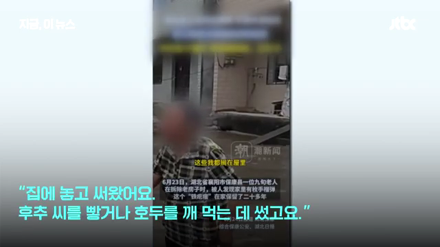 시골 할머니가 호두 깨 먹던 망치…알고 보니 '살상 무기'_｜지금 이 뉴스 (360p).mp4_000025291.png