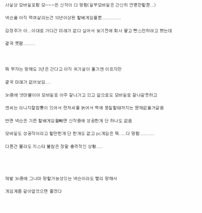 매각액이 최소 10조원을 넘을거라던 넥슨 근황. - 보배드림 유머 ...