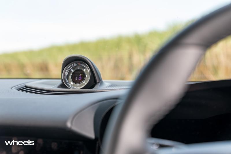 2022_Porsche_Taycan_4S_Cross_Turismo_Neptune_Blue_interior_chrono_clock_Australia_MWilliams.jpg