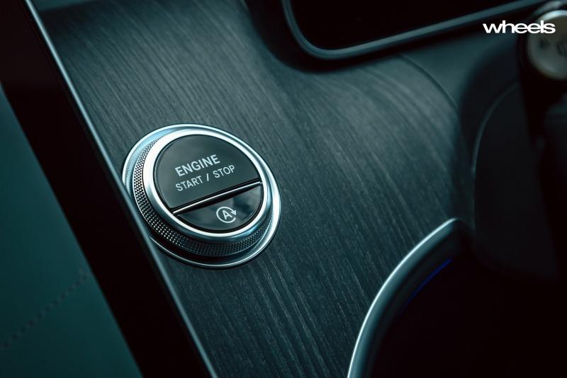 2022_Mercedes-Benz_C300_Spectral_Blue_Metallic_Australia_interior_engine_start_stop_button_01.jpg