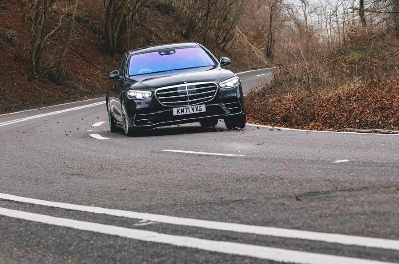 25-mercedes-benz-s-class-2022-road-test-review-cornering-front.jpg