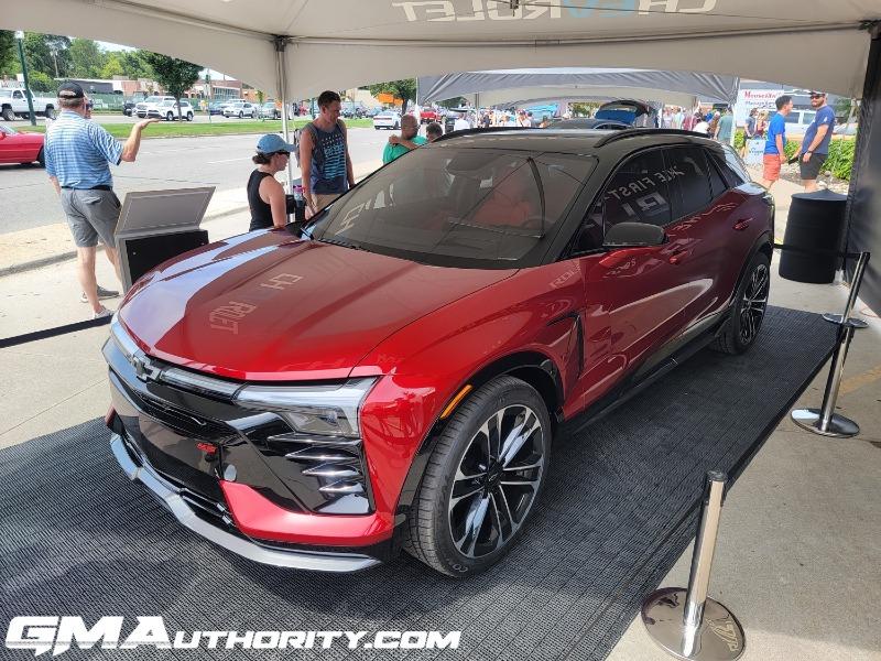 2024-Chevrolet-Blazer-EV-SS-Radiant-Red-Metallic-GNT-First-Real-World-Photos-2022-Woodward-Dream-Cruise-Exterior-001-front-three-quarters.jpg
