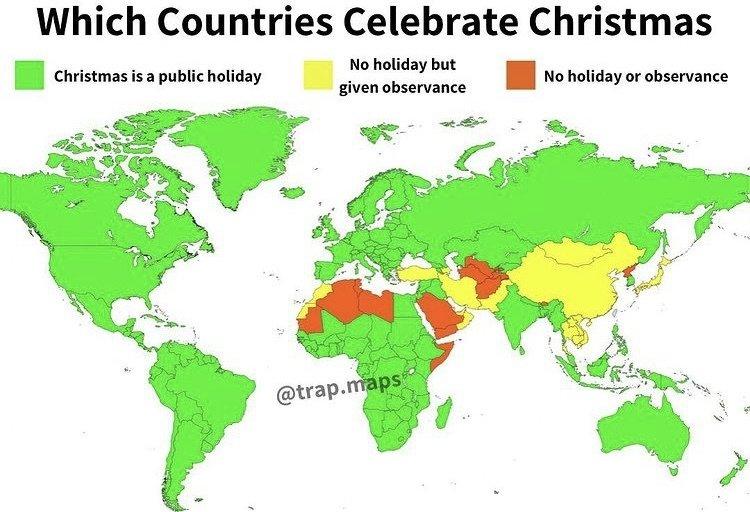 크리스마스가 휴일인 국가들.jpeg