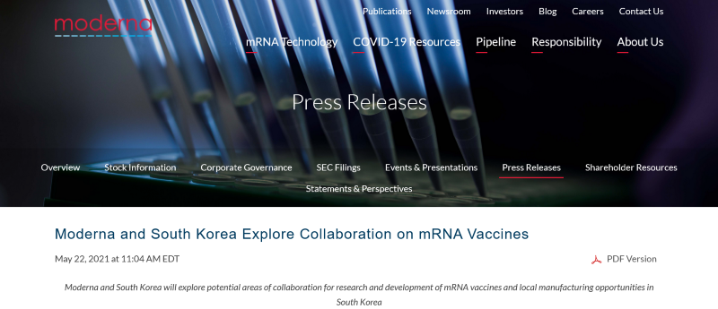 Screenshot_2021-05-23 Moderna and South Korea Explore Collaboration on mRNA Vaccines Moderna, Inc .png