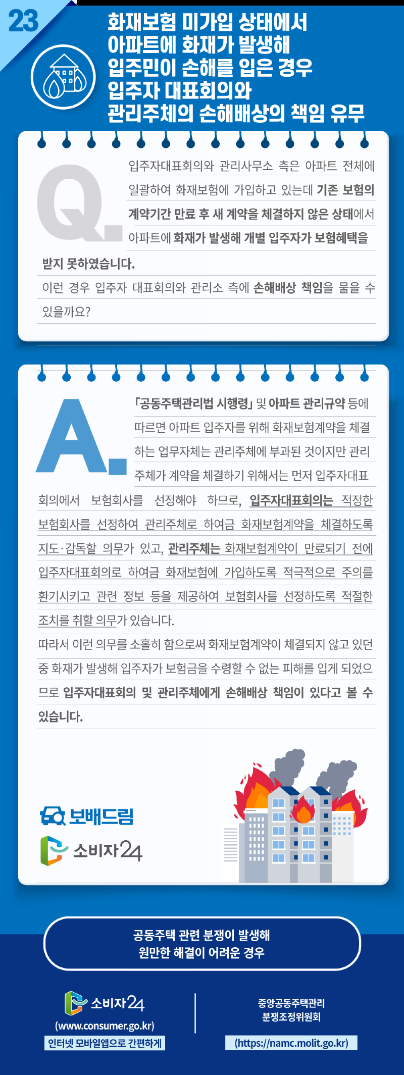 1.화재보험 미가입 상태에서 아파트에 화재가 발생해 입주민이 손해를 입은 경우.png