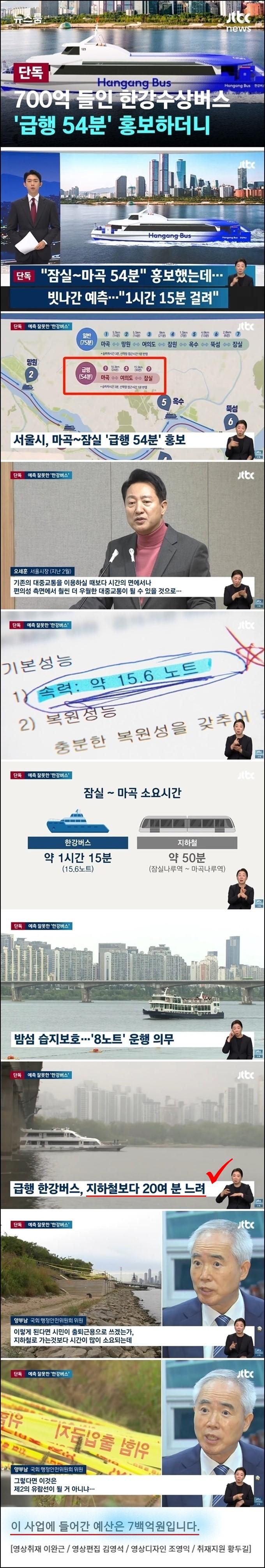 오세훈표 한강 버스, 지하철보다 느려.jpg