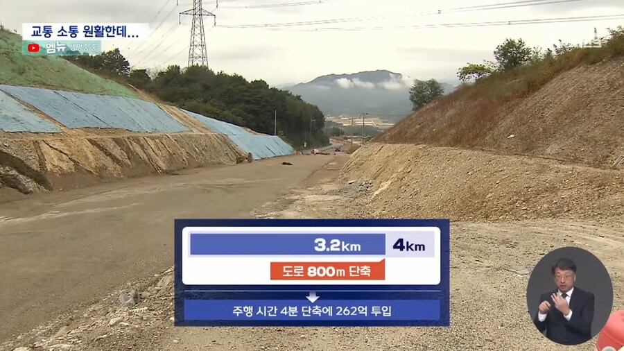 경남 산청군, 산간도로 4km 직선화 262억 4.png