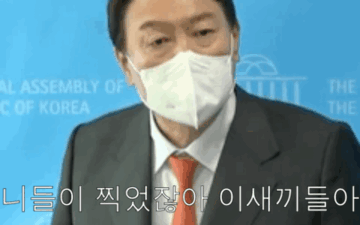 윤석열 니들이 찍었잖아.gif